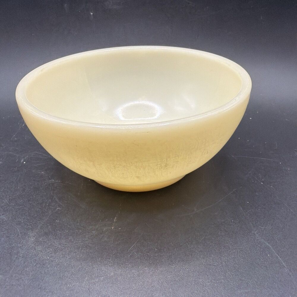 Vintage Fire King Oven Ware 5” Soup Cereal Bowl Ivory Made in USA